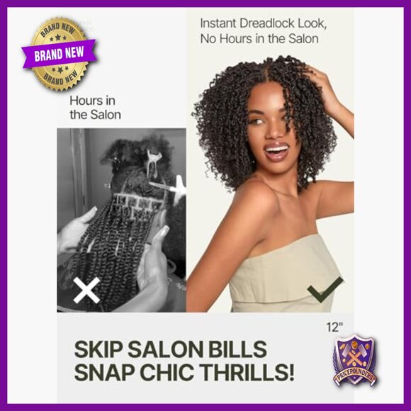 Synthetic Lace Frontal Wig 200% Density Micro Twist Curls Glueless